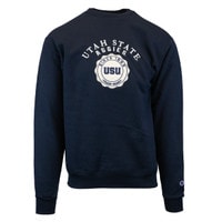 Champion Utah State Aggies Embroidered Stamp Unisex Crew Sweatshirt navy blue
